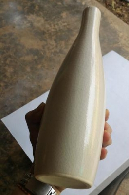 โถแจกันแปลก 3 รู เป็นกระเบื้องเซรามิกหนา มีลวดลายแตกลายงาสวยงาม ไม่ต้องหาแล้ว มารับไปแต่งห้อง แต่งร้าน โชว์สวยๆ ไม่อายใคร