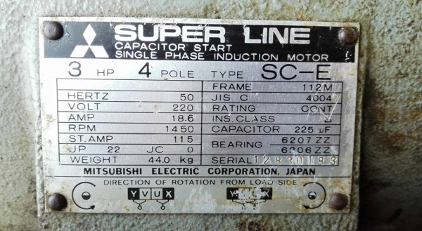 ** ขอบคุณผู้ซื้อทั้งสองท่าน &amp; พี่เสือครับ!! ** มอเตอร์ Mitsubishi &amp; Hitachi 3 HP. 220V. 2 สายไฟบ้านรุ่นหนักตัวเจแปน วิ่งเงียบพร้อมขึ้นงานมาเทสก่อนได้!!