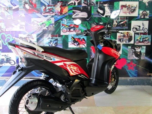 MIO 125 i RR สีแดงขาว ล้อซี่ขอบดำ ตัวใหม่ รถเครื่องยนต์เดิมๆจากศูนย์ แถม 3 รายการ