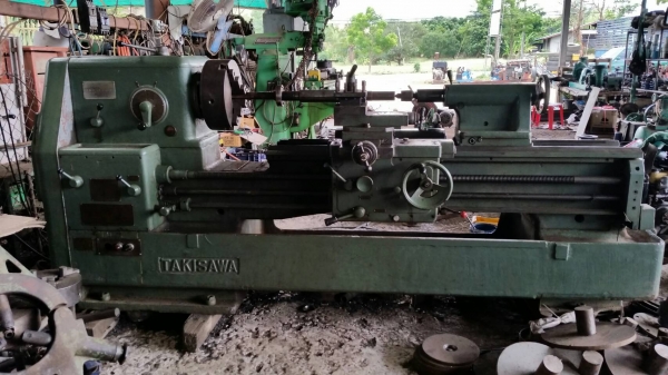 แท่นกลึงTAKISAWA TYPE TAL-8  8ฟุต สภาพดี พร้อมใช้งาน ขายเพราะมีหลายตัวเกินการใช้งาน