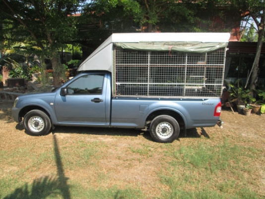 หลังคาอลูมิเนียมตาข่ายประตูเปิด 2 บาน ใส่รถ ISUZU D-MAX หัวเดียว