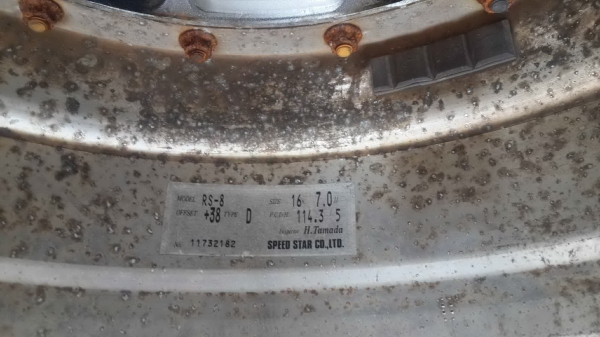 ล้อมิเนียม 2 ชิ้น japan ของ Speed Star รุ่น RS-eight ขอบ 16 5 รู 114 สวยๆเบาๆครับ