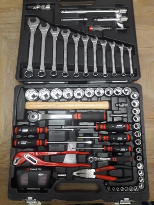 ชุดเครื่องมือยี่ห้อ WURTH มี 91 ชิ้น ของใหม่