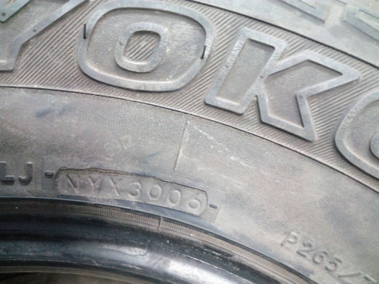 265/70R16  YOKOHAMA GEOLENDER A/T-S มี 1 เส้น ไม่มีปะ tel.081-4273941 ไอดีไลน์ 0814273941