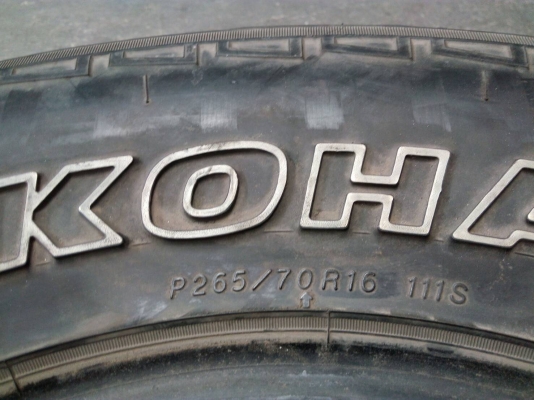 265/70R16  YOKOHAMA GEOLENDER A/T-S มี 1 เส้น ไม่มีปะ tel.081-4273941 ไอดีไลน์ 0814273941