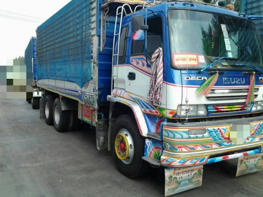 ขาย ISUZU 320 พ่วงแม่ลูก กระบะเนียมคอกเกษตรดั๊ม อู่ ส.สมบัติ รถปี 51