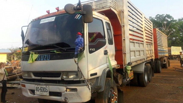 ขายรถพ่วง ISUZU DEGA เครื่อง 270 แรง euro 1 ปี 43 กระบะดัมพ์พืชไร่ ลูก 2 เพลา