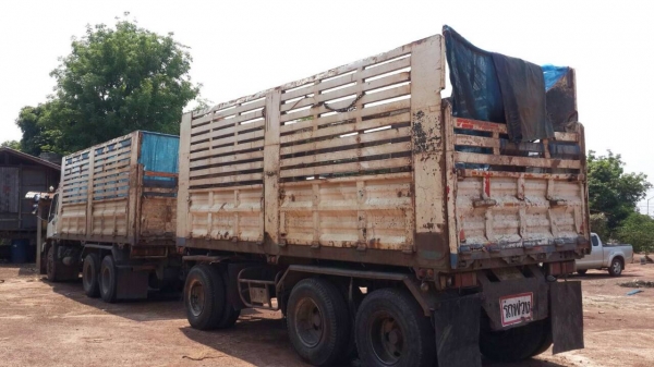 ขายรถพ่วง ISUZU DEGA EURO 1 เครื่อง 270 แรง ปี 43 ลูก 3 เพลายัดลงเล่มแล้ว ยาว 6.20 เมตร ยางดี