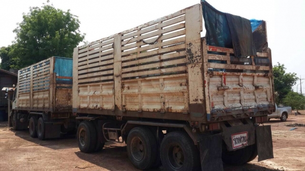 ขายรถพ่วง ISUZU DEGA EURO 1 เครื่อง 270 แรง ปี 43 ลูก 3 เพลายัดลงเล่มแล้ว ยาว 6.20 เมตร ยางดี