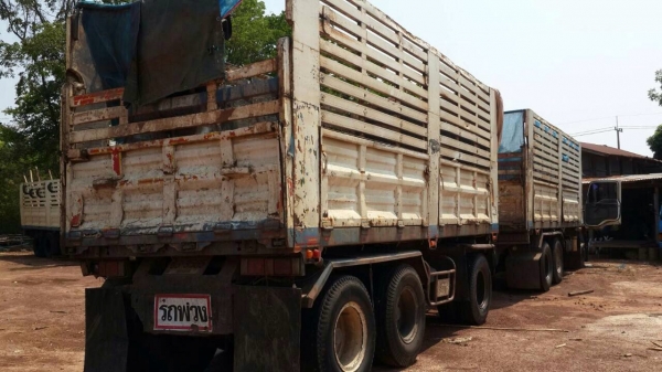 ขายรถพ่วง ISUZU DEGA EURO 1 เครื่อง 270 แรง ปี 43 ลูก 3 เพลายัดลงเล่มแล้ว ยาว 6.20 เมตร ยางดี