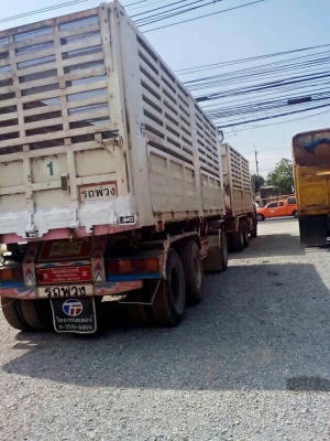 ขายรถบรรทุกพ่วง ISUZU เครื่อง 360 แรง ปี 53 แม่ลูกดั้มเกษตรเหล็ก อู่ไทยเทรลเลอร์ ลูก 3 เพลา ไมล์ 149,xxx รถสวยพร้อมใช้งาน #ราคาขาย 2,580,000 บาท ยอดจัด 2,200,000 บาท