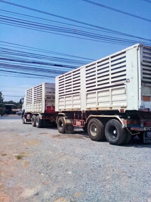 ขายรถบรรทุกพ่วง ISUZU เครื่อง 360 แรง ปี 53 แม่ลูกดั้มเกษตรเหล็ก อู่ไทยเทรลเลอร์ ลูก 3 เพลา ไมล์ 149,xxx รถสวยพร้อมใช้งาน #ราคาขาย 2,580,000 บาท ยอดจัด 2,200,000 บาท