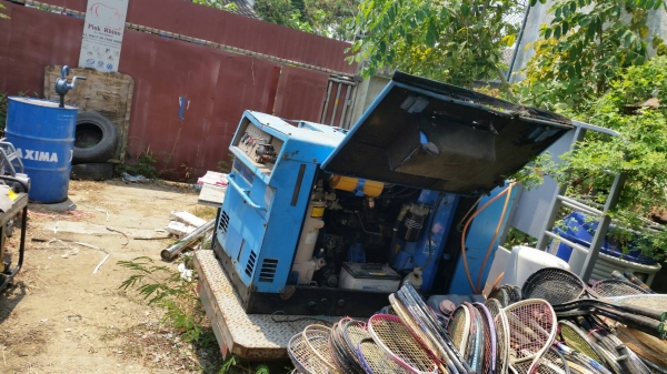 ขาย ปั้มลม ขนาด PDS 90S DENYO เครื่อง KUBOTA ดีเชล 3 สูบ