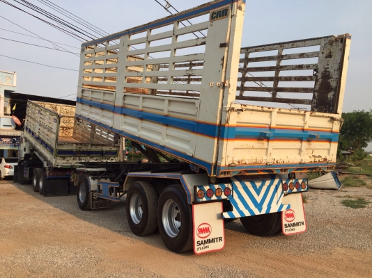 ขายรถพ่วง Hino เครื่อง 344 แรง ปลายปี 56 ไมล์ 145,xxx กระบะดัมพ์แม่ลูกอู่แสงเทเลอร์บ้านโป่ง ลูก 3 เพลาแท้ ยางเต็ม ภายในสวย ไร้ที่ติ รถสวยพร้อมใช้งาน