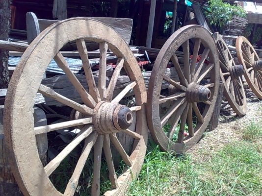 ล้อ เกวียน เกวียนย่อส่วน