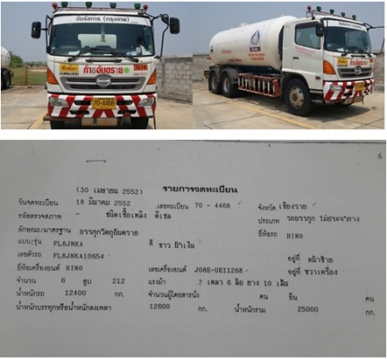 ขายรถเบาท์ บรรทุก LPG