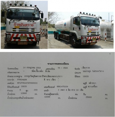 ขายรถเบาท์ บรรทุก LPG