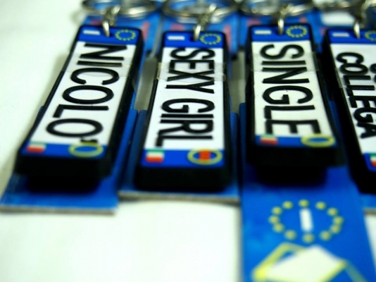 พวงกุญแจยาง ป้ายทะเบียนยุโรป สวยคลาสสิค