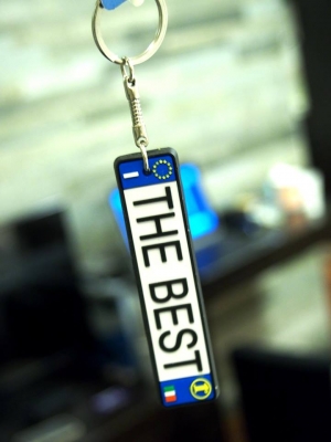 พวงกุญแจยาง ป้ายทะเบียนยุโรป สวยคลาสสิค