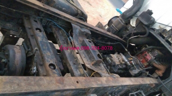 ขายเทเลอร์รถเกี่ยวสิบล้อ Hino F18 เครื่องเดิม HO7C-185 แรง 2 เพลา พวงมาลัยพาวเวอร์ เบรคลมดัน สโลด์เดิม คานหน้าสิงไฮเทค มีระบบลากพ่วง ยางดี ทะเบียนพร้อม