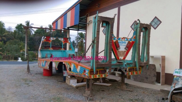 ขายเทเลอร์รถเกี่ยวสิบล้อ Hino F18 เครื่องเดิม HO7C-185 แรง 2 เพลา พวงมาลัยพาวเวอร์ เบรคลมดัน สโลด์เดิม คานหน้าสิงไฮเทค มีระบบลากพ่วง ยางดี ทะเบียนพร้อม