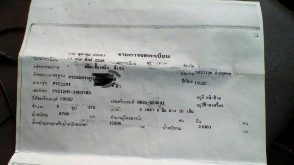 **490,000 บ.ต่อรอง/// 10ล้อพื้นเรียบ ISUZU ROCKY FVZ-175 ร็อคเล็กแท้ ปี38 เครื่อง/เกียร์ เดิม แน่น แรงดี พาวเวอร์/ทริฟฟี่ ช่วงล่างเดิม2เพลา ตอนออกใช้งานเพลาเดียว คัสซีดี หัวเก๋งไม่ผุ ภายในครบ กระบะพื้นเรียบสภาพดี หนาไม่ผุ ยาง10เส้น 65\% พร้อมใช้งาน เอกสารเ