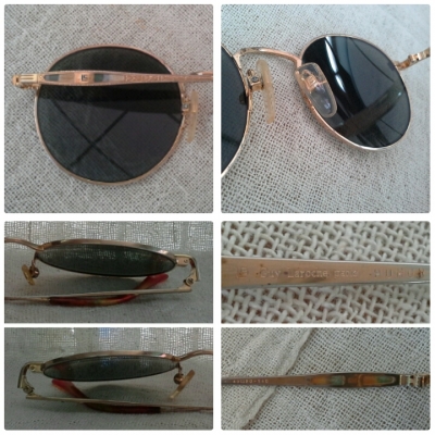 แว่นตาวินเทจ 'หยดน้ำ จอห์น เลนนอน'  Guy Laroche Humor made in France