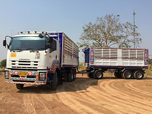 ขายรถพ่วงดั้ม 22 ล้อ ISUZU DECA 360 ตัวแม่ปลายปี 56 ,ลูกพ่วงต้นปี 57 สภาพเดิม เครื่องดี คัสซีสวย