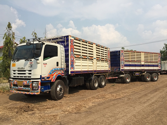 ขายรถพ่วงดั้ม 22 ล้อ ISUZU DECA 360 ตัวแม่ปลายปี 56 ,ลูกพ่วงต้นปี 57 สภาพเดิม เครื่องดี คัสซีสวย