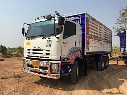 ขายรถพ่วงดั้ม 22 ล้อ ISUZU DECA 360 ตัวแม่ปลายปี 56 ,ลูกพ่วงต้นปี 57 สภาพเดิม เครื่องดี คัสซีสวย