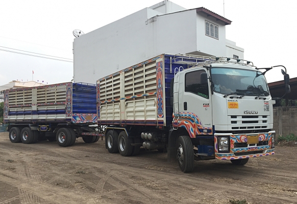 ขายรถพ่วงดั้ม 22 ล้อ ISUZU DECA 360 ตัวแม่ปลายปี 56 ,ลูกพ่วงต้นปี 57 สภาพเดิม เครื่องดี คัสซีสวย