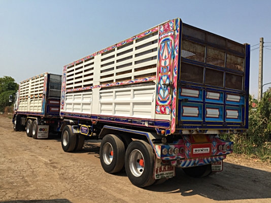 ขายรถพ่วงดั้ม 22 ล้อ ISUZU DECA 360 ตัวแม่ปลายปี 56 ,ลูกพ่วงต้นปี 57 สภาพเดิม เครื่องดี คัสซีสวย