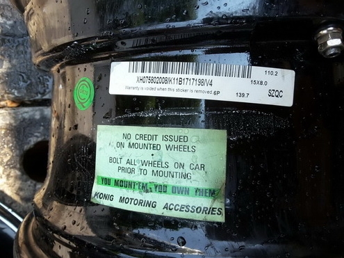 Max หยดนำ้ 6/139 ขอบ15*8 ET+20 สภาพสวยๆ 1ชุด