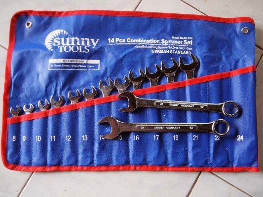 ขายประแจปากตายแหวนข้างงานใหม่เก่าเก็บ SUNNY TOOLS.งานไต้หวันรุ่นเก่า