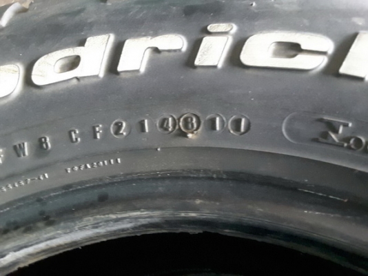 BF KM2 USA. 265/75/16 ปลายปี11 สภาพดี 1ชุด