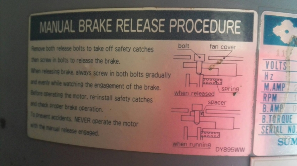 Sell> ขายมอเตอร์เกียร์ Sumitomo Cyclo drive มีเบรค 15 HP 380V ทด 1:43 ความเร็วรอบ 34 RPM. สภาพกริ้บๆสีเดิมๆ มาเทสได้เลย!!