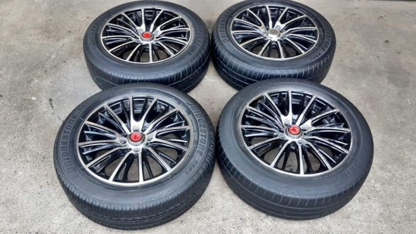 Lenso Samurai ขอบ 15 4รู100/114 พร้อมยาง Bridgestone