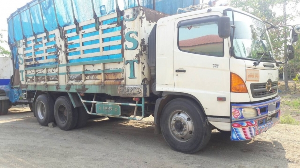 ขาย HINO MEGA 260 สองเพลาดั๊ม กระบะเหล็กดั๊มดิน รถปี 48