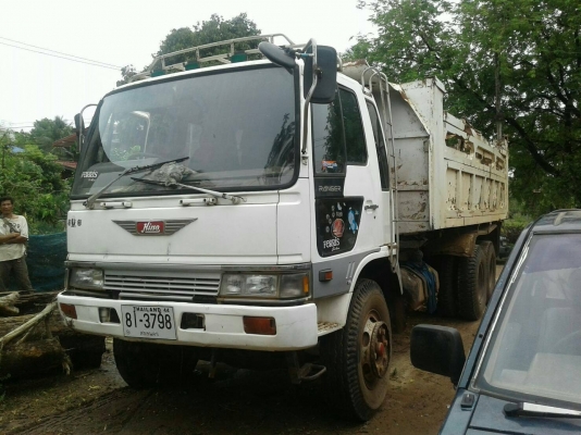 ขายรถสิบล้อดัมพ์ Hino KT729 เครื่อง ho7c - 185 แรง 2 เพลา สโลกลาง หัวเดิมบาง ยางดี แชสซีสวย ทะเบียนพร้อม