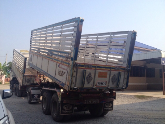 ขายรถพ่วงดัมพ์ HINO เครื่อง 344 แรง ปี 54 กระบะดัมพ์มิเนียมพืชไร่ ลูก 3 เพลาแท้ ราคาขาย 2,750,000 บาท