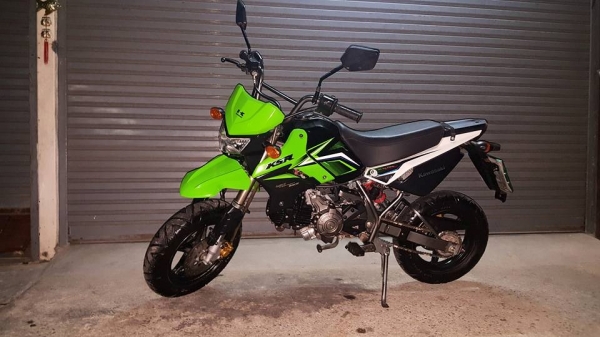 ขออนุญาติขาย KAWASAKI KSR PRO NEW 110 ตัว TOP  สตาร์ทมือและเท้า ฟรีค่าโอน