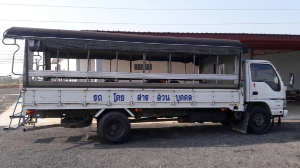 หกล้อ อีซูชุ NQR150ปี51ช่วงยาว5.50ม มีหลังคา"รับส่ง-พนังาน รถสภาพดีสวยเดิมๆไม่เคยบรรทุกหนัก เล่มทะเบียนพร้อมโอน