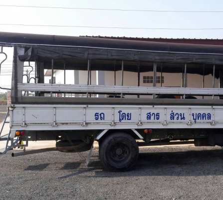 หกล้อ อีซูชุ NQR150ปี51ช่วงยาว5.50ม มีหลังคา"รับส่ง-พนังาน รถสภาพดีสวยเดิมๆไม่เคยบรรทุกหนัก เล่มทะเบียนพร้อมโอน