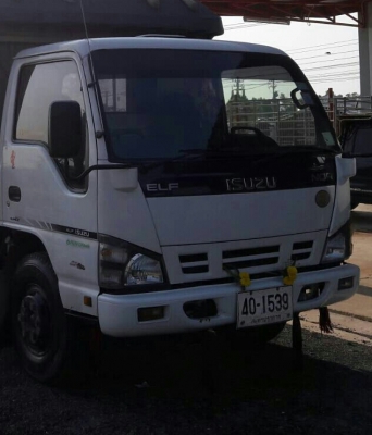 หกล้อ อีซูชุ NQR150ปี51ช่วงยาว5.50ม มีหลังคา"รับส่ง-พนังาน รถสภาพดีสวยเดิมๆไม่เคยบรรทุกหนัก เล่มทะเบียนพร้อมโอน