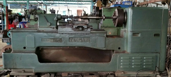 แท่นกลึง TAKISAWA 8 ฟุต เก่าญี่ปุ่นสภาพดี ใช้งานได้ดีไม่มีปัญหา ขายเพราะมีหลายตัว