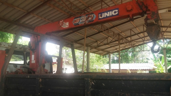 ขายด่วน รถบรรทุก 6 ล้อ ติดเครน HINO FF3H 195,เครน 3.30 ตัน