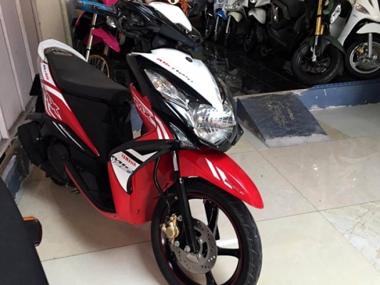 MIO 125 i MX สีแดงขาว ตัวท็อปล้อแมกซ์ รถเครื่องยนต์เดิมๆจากศูนย์ แถม 3 รายการ