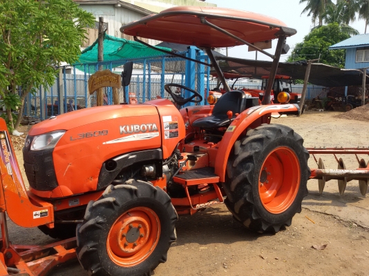 ปัญญาแทรคเตอร์..จัดมาให้ครับ ด่วน!!!คูโบต้า L3608 พร้อมใบมีดคานล่าง พร้อมผาน6 ตราช้าง22&times;6รถไร่สีเดิมๆ