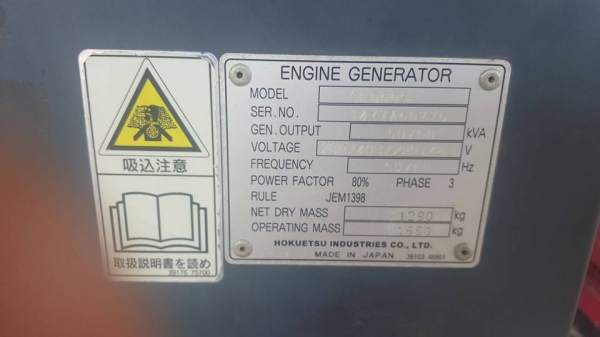ขายเครื่องปั่นไฟสภาพดี มือสองจากญี่ปุ่น พร้อมใช้งาน