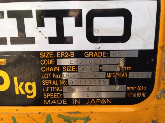 ขายรอกไฟฟ้า Kito 125kg. 380V made in Japan สภาพสวยเดิมๆ เปลี่ยนรีโมท วิ่งนิ่ม พร้อมใช้งาน ขายรอกไฟฟ้า Kito 125kg. 380V made in Japan สภาพสวยเดิมๆ เปลี่ยนรีโมท วิ่งนิ่ม พร้อมใช้งาน